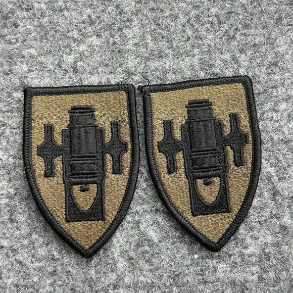 Field Artillery School OCP Class A Scorpion W2 Green Patch Pair - Lot Of (2) - Picture 2 of 5